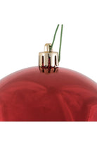 Vickerman 4" Red Shiny Ball Christmas Tree Ornament (6 pack) - Michelle's aDOORable Creations - Holiday Ornaments