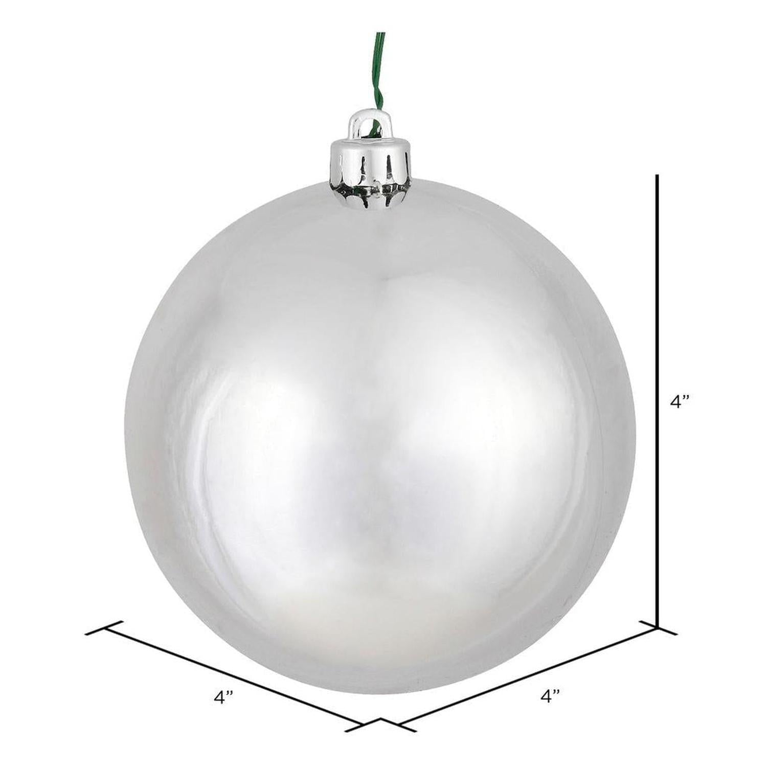 Shop For Silver Shiny Ball Christmas Ornaments (6 pack) at Michelle's aDOORable Creations