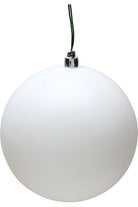 Vickerman 4" White Matte Ball Christmas Tree Ornament (6 pack) - Michelle's aDOORable Creations - Holiday Ornaments