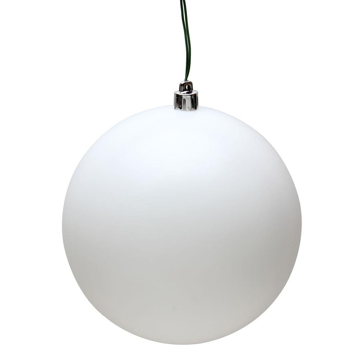Shop For White Matte Ball Christmas Ornaments (6 pack) at Michelle's aDOORable Creations