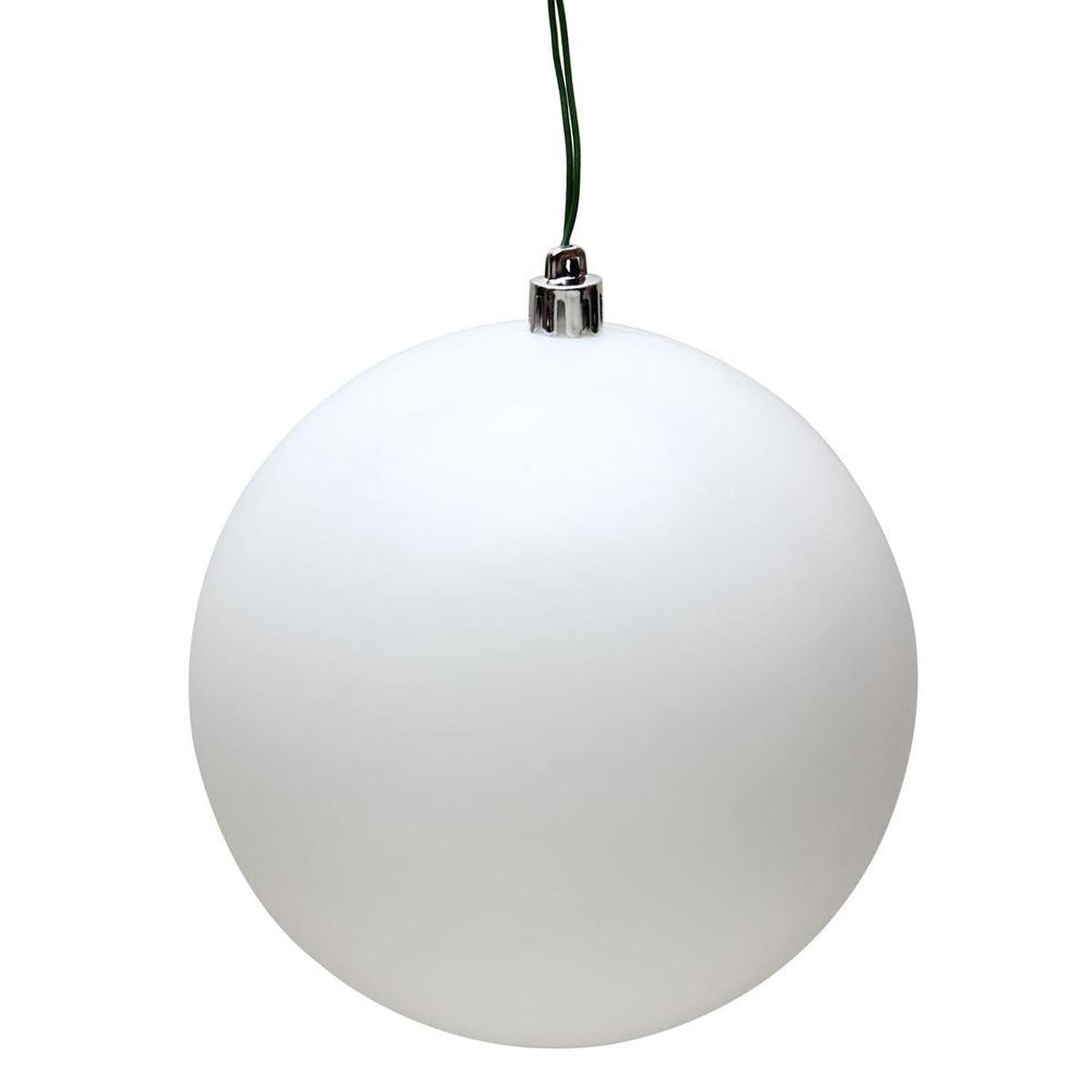 Shop For White Matte Ball Christmas Ornaments (6 pack) at Michelle's aDOORable Creations