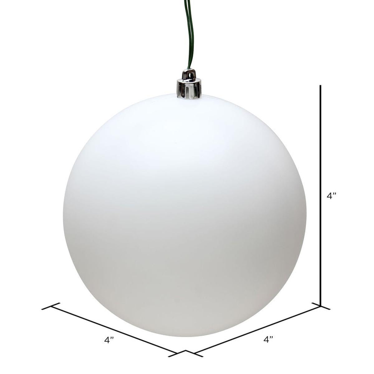 Shop For White Matte Ball Christmas Ornaments (6 pack) at Michelle's aDOORable Creations
