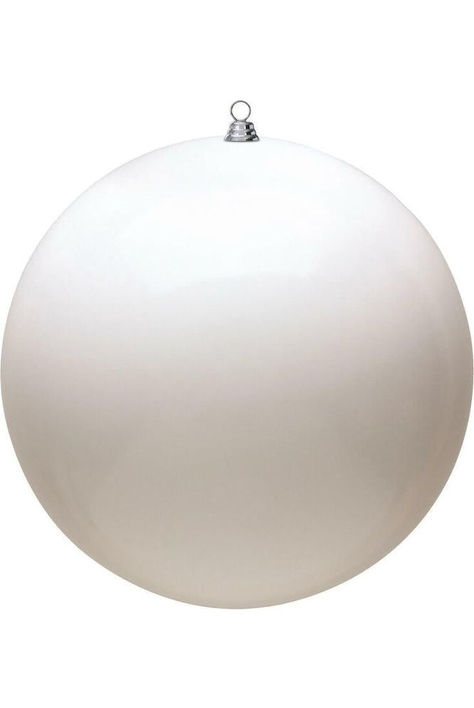 Shop For Vickerman 4" White Shiny Ball Christmas Tree Ornament (6 pack) N591011DSV