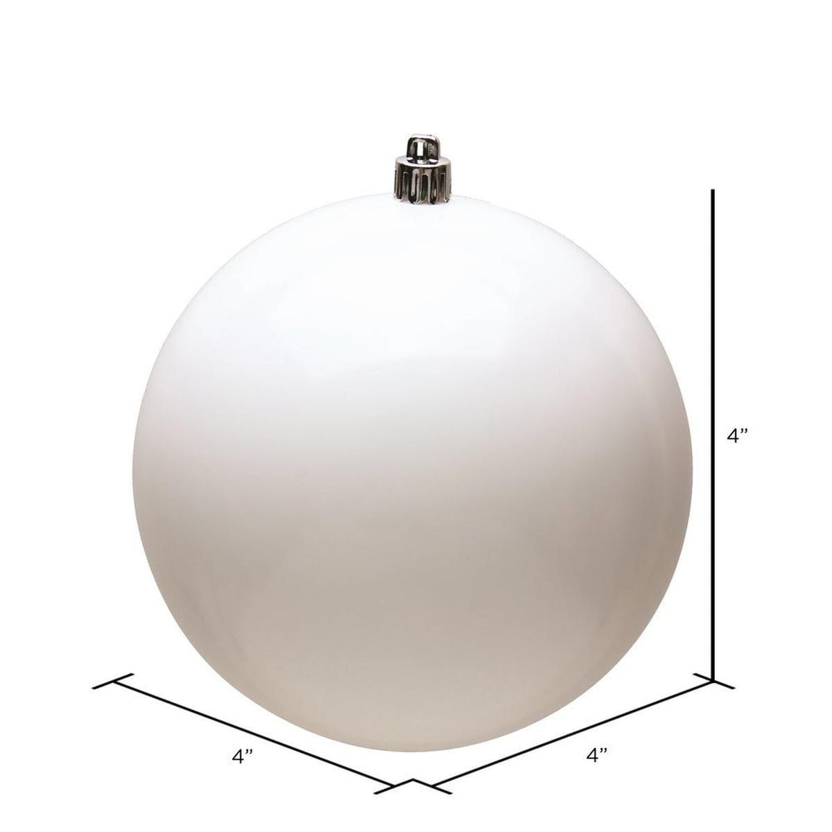 Shop For White Shiny Ball Christmas Ornaments (6 pack) at Michelle's aDOORable Creations