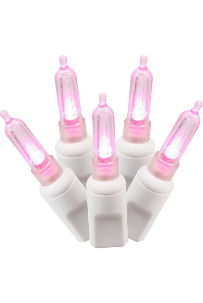 Shop For Vickerman 50 Pink Italian LED on White Wire X6W7510