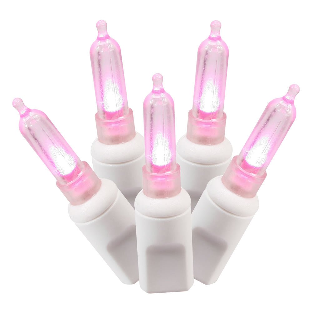 Shop For Vickerman 50 Pink Italian LED on White Wire at Michelle's aDOORable Creations