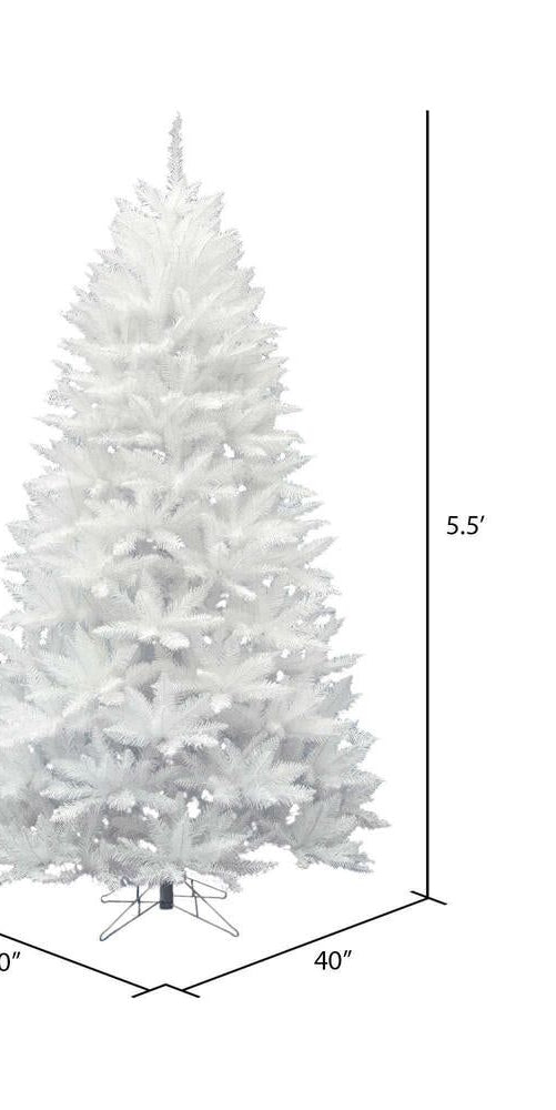 Vickerman 5.5' Crystal White Spruce Artificial Tree - Michelle's aDOORable Creations - Christmas Tree