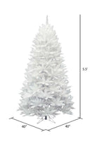 Vickerman 5.5' Crystal White Spruce Artificial Tree - Michelle's aDOORable Creations - Christmas Tree