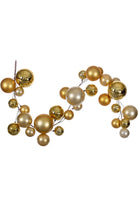 Vickerman 6' Gold Pink Extra Large Ball Branch Garland - Michelle's aDOORable Creations - Garland