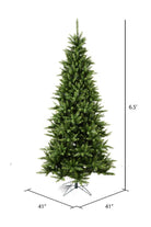 Shop For Vickerman 6.5' Camdon Fir Slim Artificial Christmas Tree, Unlit A860865