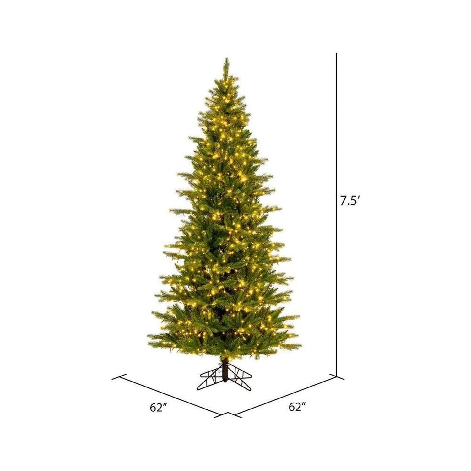 Shop For Vickerman 7.5' Balsam Spruce Artificial Christmas Tree, LED at Michelle's aDOORable Creations
