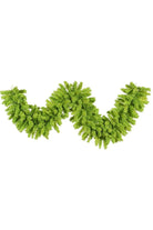 Shop For Vickerman 9' Flocked Lime Green Garland without Lights K168614