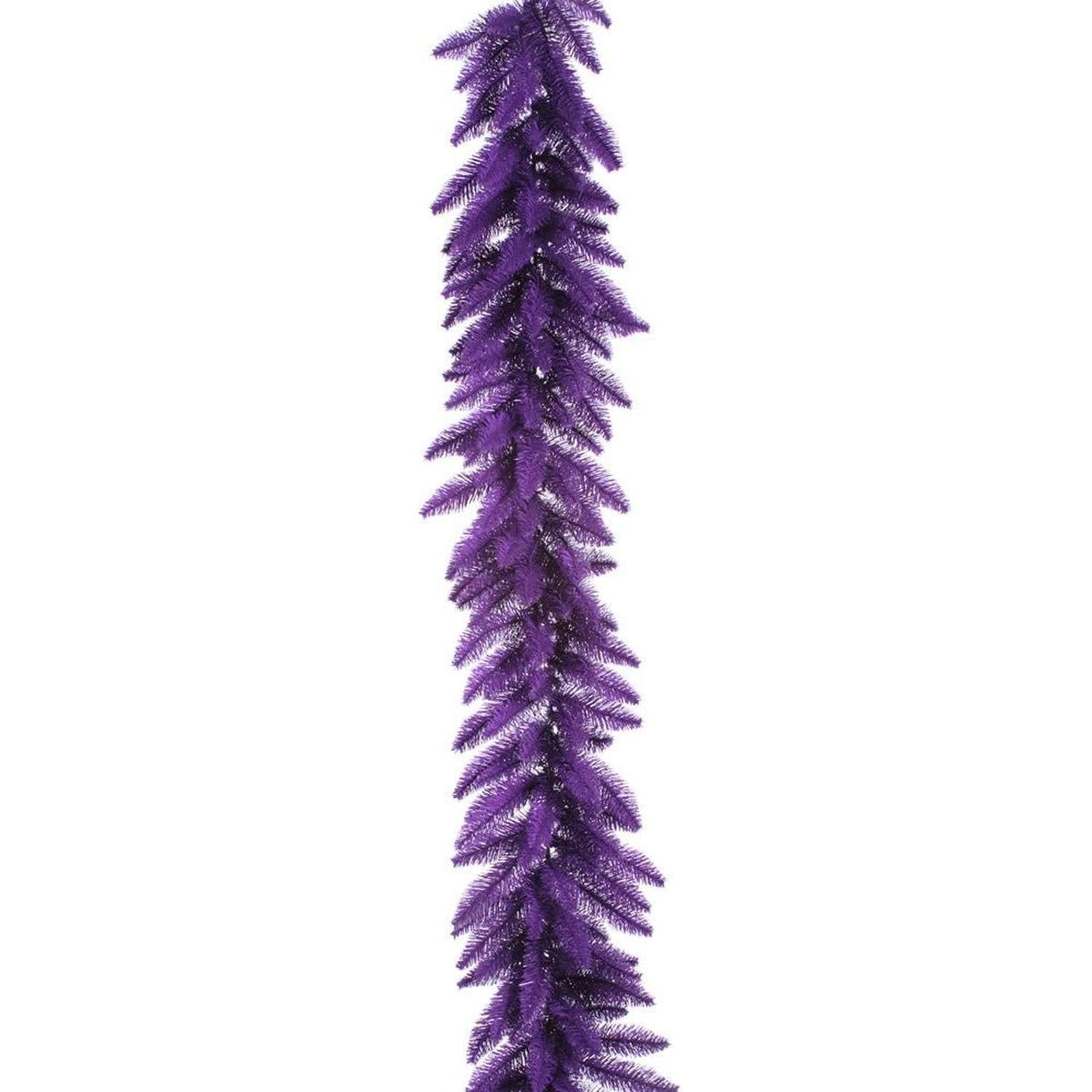 9' Purple Artificial Christmas Garland, Unlit