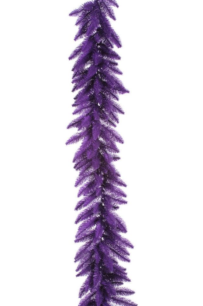 Shop For Vickerman 9' Purple Artificial Christmas Garland, Unlit K163214