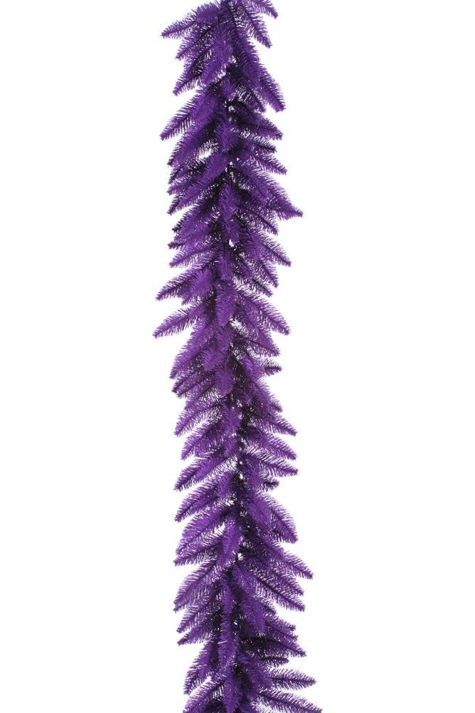 Shop For 9' Purple Artificial Christmas Garland, Unlit at Michelle's aDOORable Creations