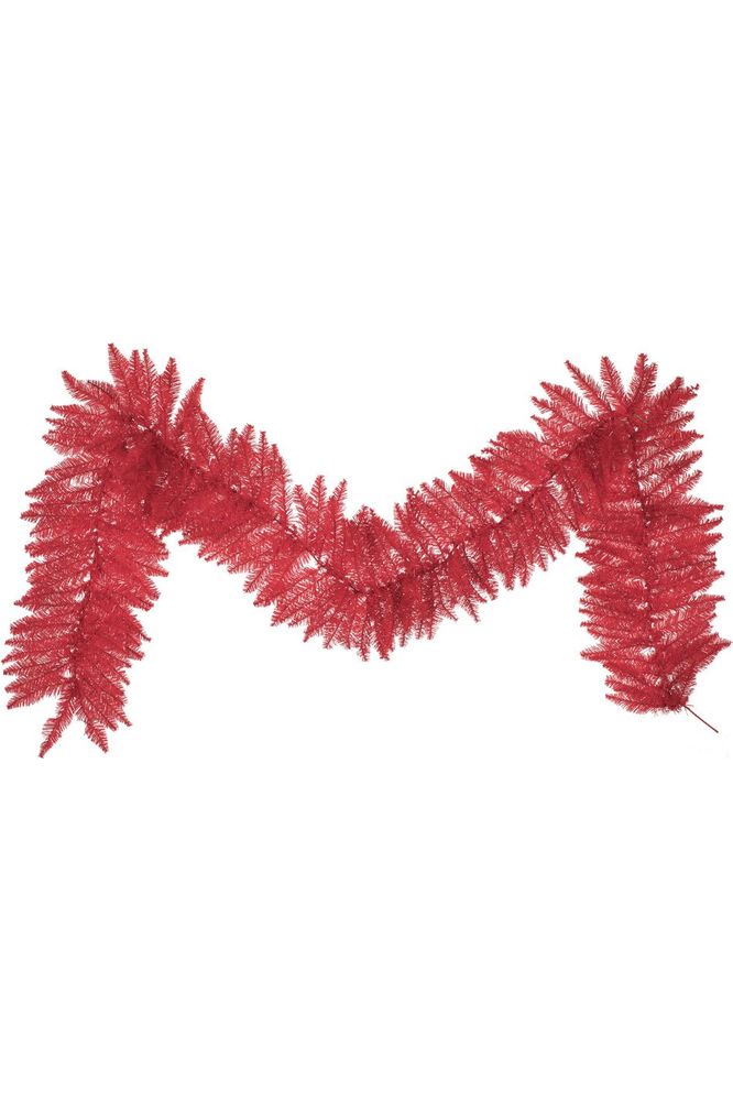 Vickerman 9' Red Fir Holiday Garland, Unlit - Michelle's aDOORable Creations - Garland
