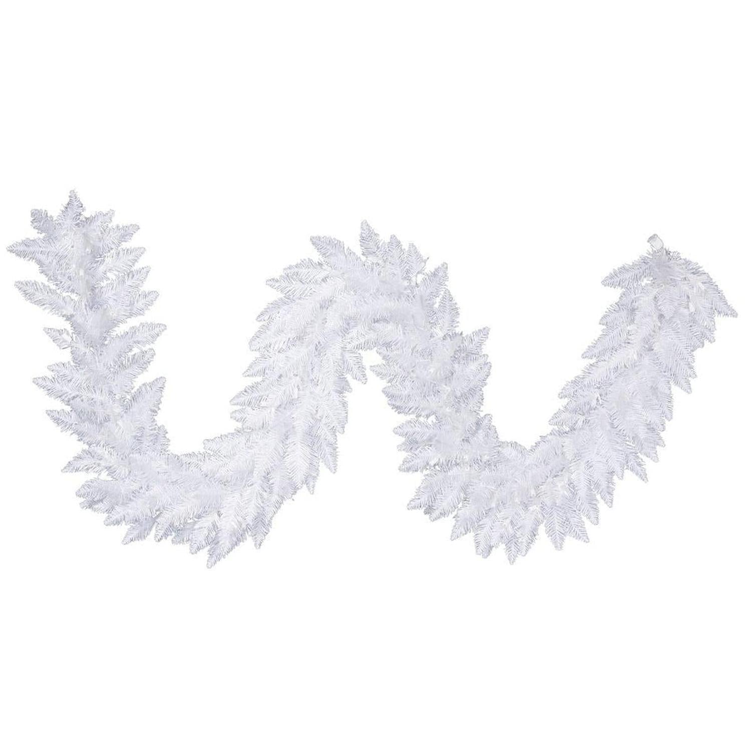 9' Sparkle White Holiday Garland, Unlit