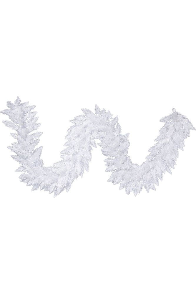 Shop For Vickerman 9' Sparkle White Holiday Garland, Unlit A104213