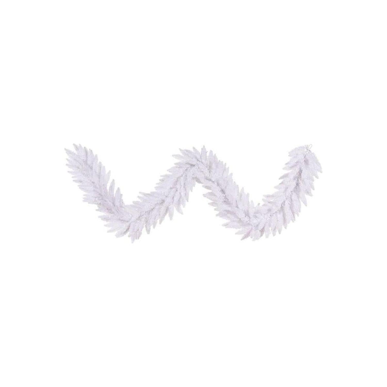 9' White Fir Artificial Christmas Garland, Unlit