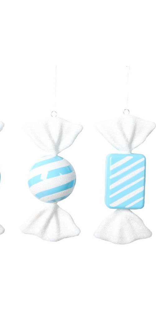 Vickerman Baby Blue Candy Ornament (Assortment of 3) - Michelle's aDOORable Creations - Holiday Ornaments
