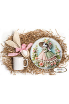 Victorian Easter Bunny Floral Sign - Michelle's aDOORable Creations - Signature Signs