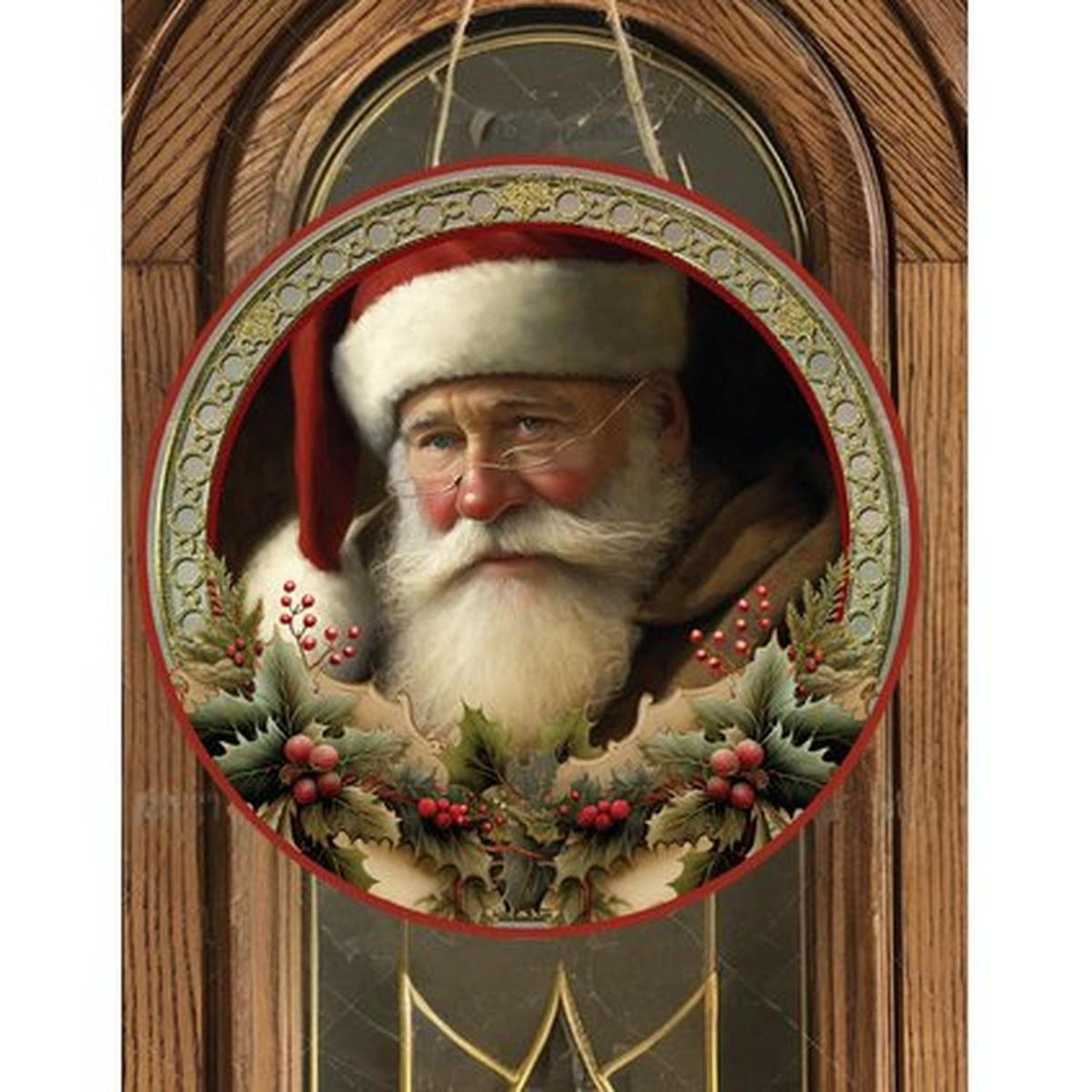 Victorian Vintage Santa Claus Sign