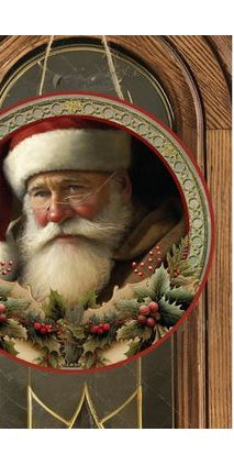 Victorian Vintage Santa Claus Sign - Wreath Enhancement - Michelle's aDOORable Creations - Signature Signs