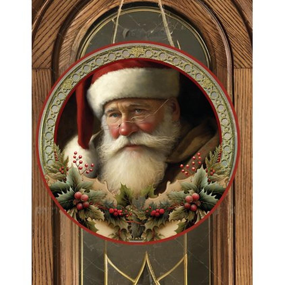 Shop For Victorian Vintage Santa Claus Sign - Wreath Enhancement at Michelle's aDOORable Creations