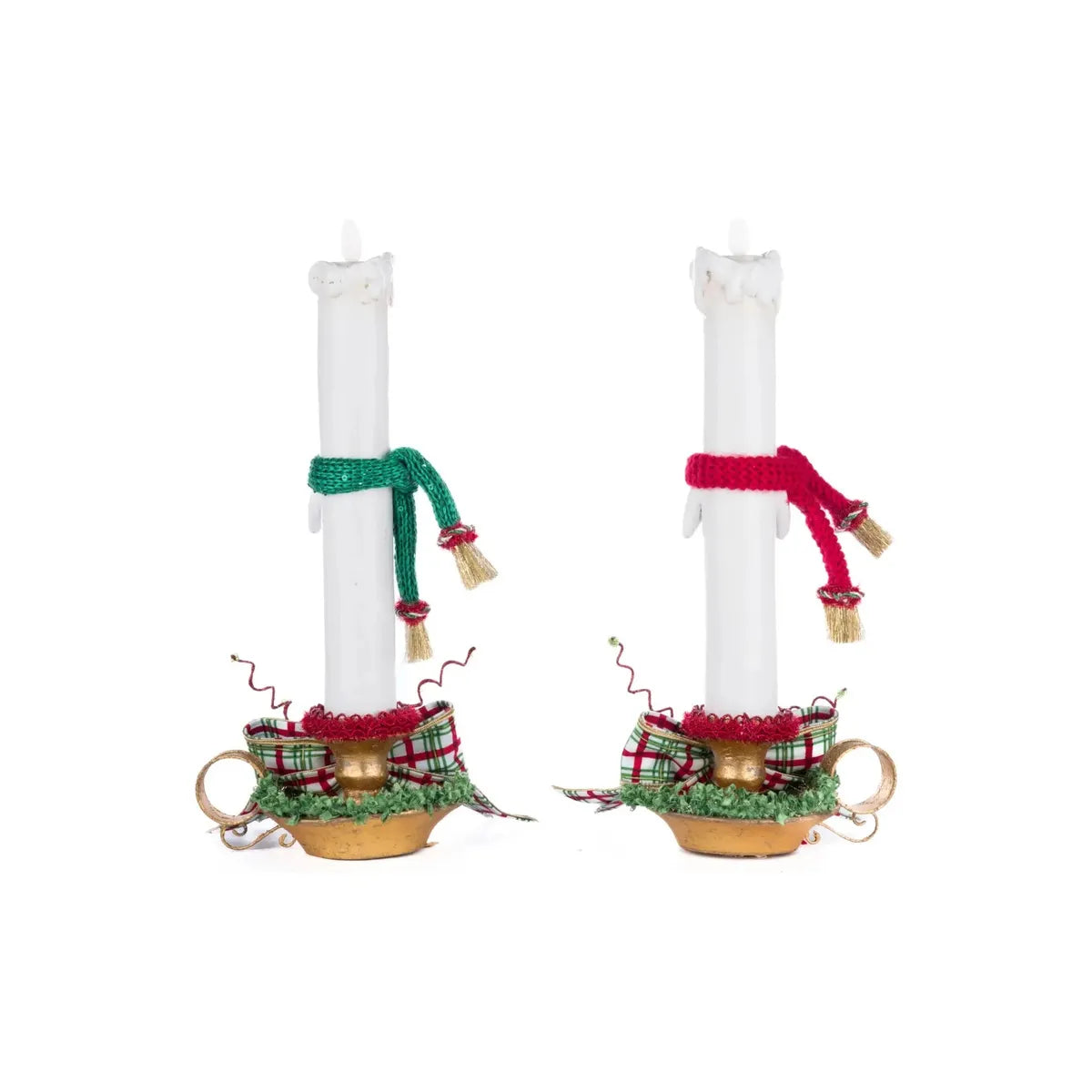 Shop For Village Of Holly Woods Caroling Candles Assortment of 2 at Michelle's aDOORable Creations