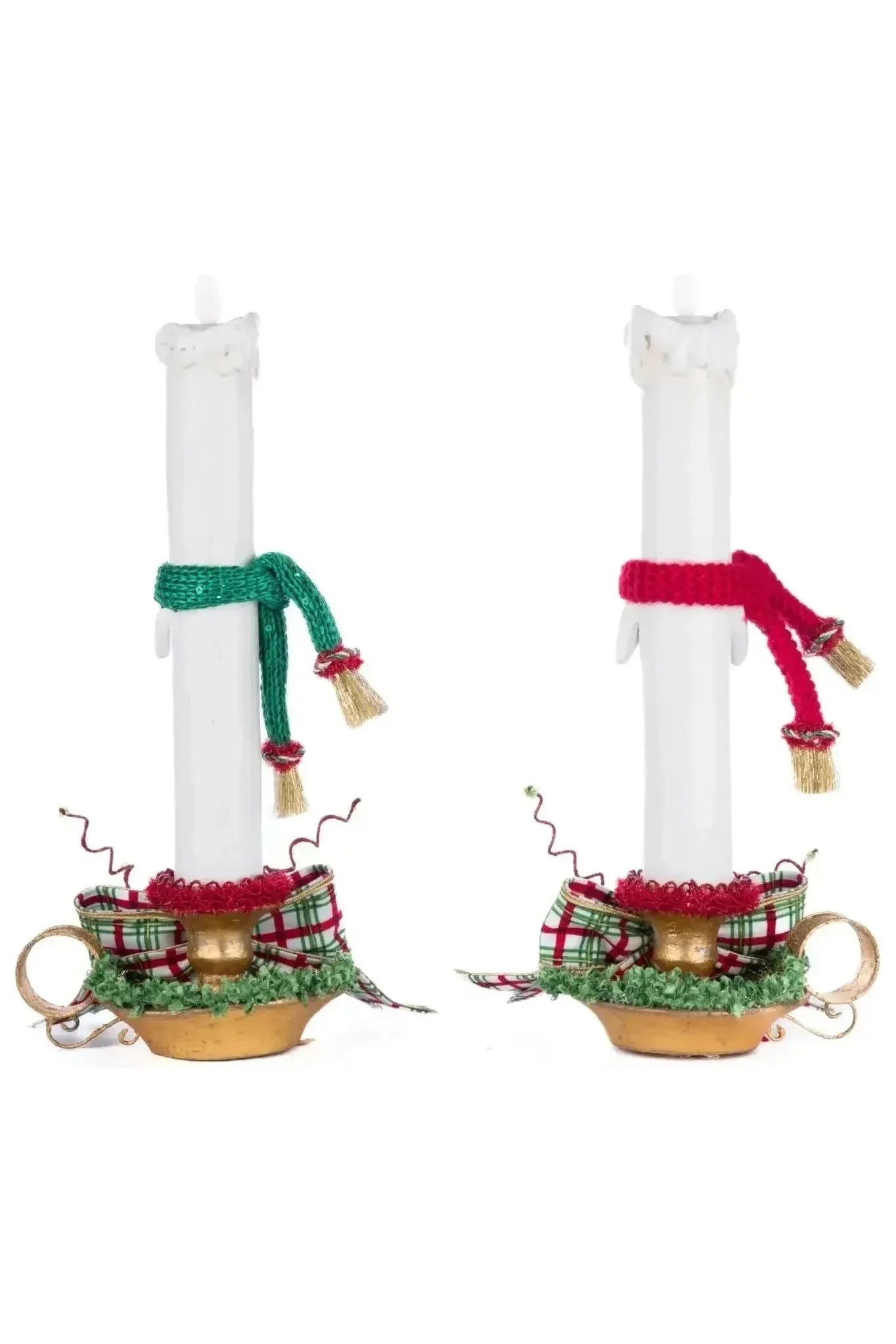 Shop For Village Of Holly Woods Caroling Candles Assortment of 2 at Michelle's aDOORable Creations