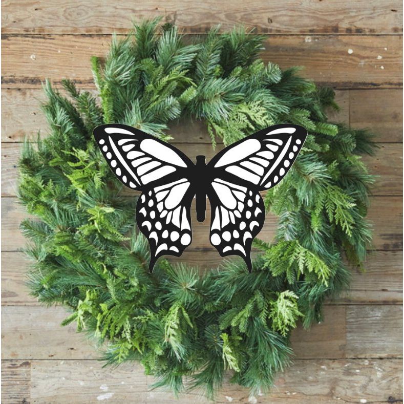 Shop For Waterproof Butterfly Accent: Black & White at Michelle's aDOORable Creations