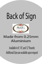 Welcome Baby Girl Round Sign - Wreath Enhancement - Michelle's aDOORable Creations - Signature Signs