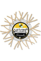 Shop For Welcome Friends Bumblebee Sign - Wreath Enhancement