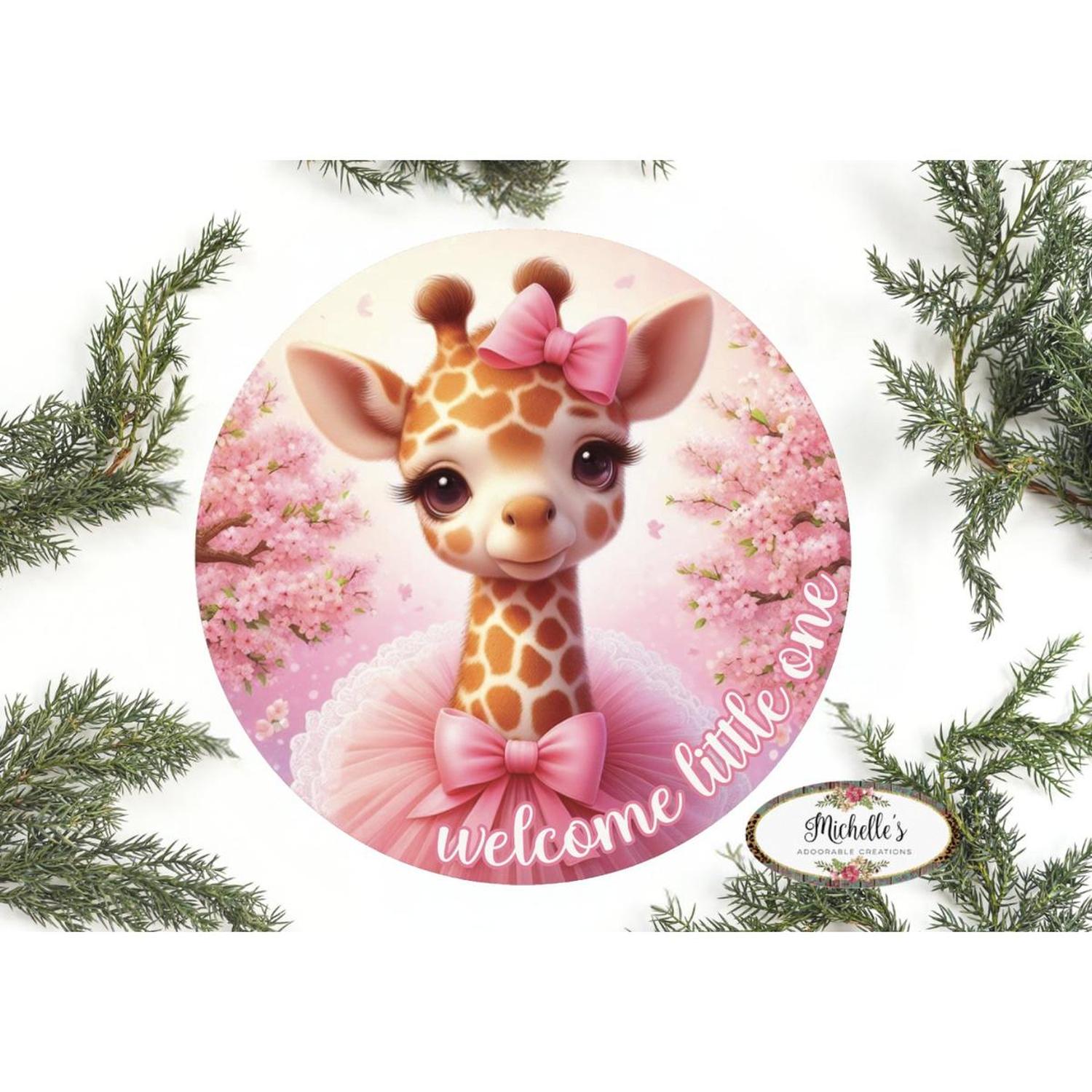 Welcome Little One Giraffe: Baby Girl