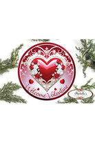 Shop For Welcome Valentine White Heart Round Sign - Wreath Enhancement