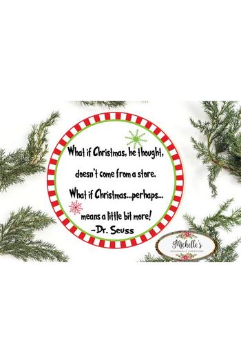 Shop For What If He Thought Christmas Sign - Wreath Enhancement