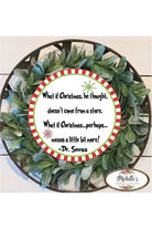 Shop For What If He Thought Christmas Sign - Wreath Enhancement