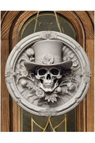 Shop For White Face Skull Top Hat Sign - Wreath Enhancement