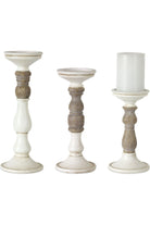 Shop For White Resin Candle Holder (Set of 3) 80729DS