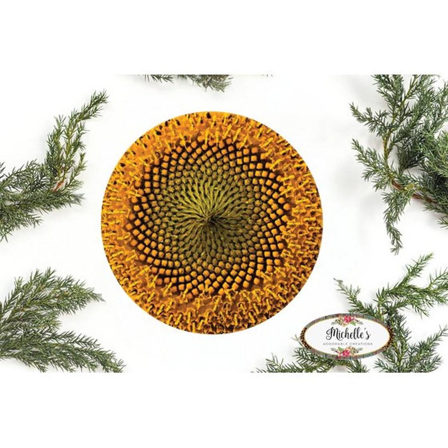 Yellow Sunflower Wreath Center